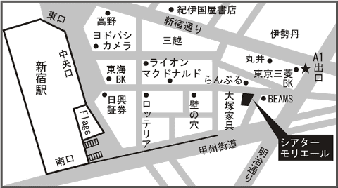 会場への地図